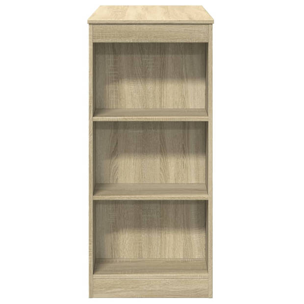 vidaXL Bartafel met rekken 95x47x103,5 cm hout sonoma eikenkleur