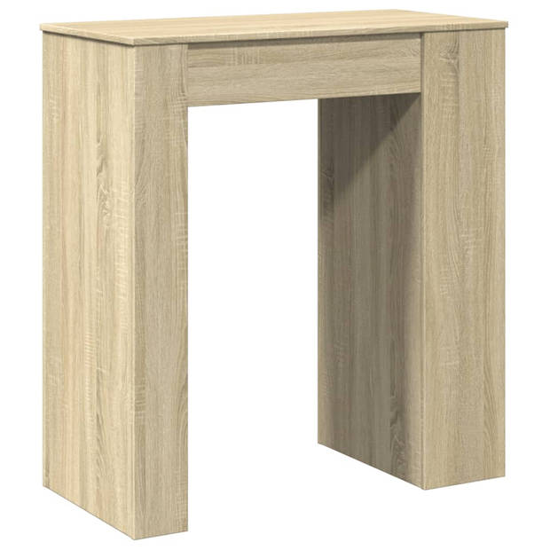 vidaXL Bartafel met rekken 95x47x103,5 cm hout sonoma eikenkleur