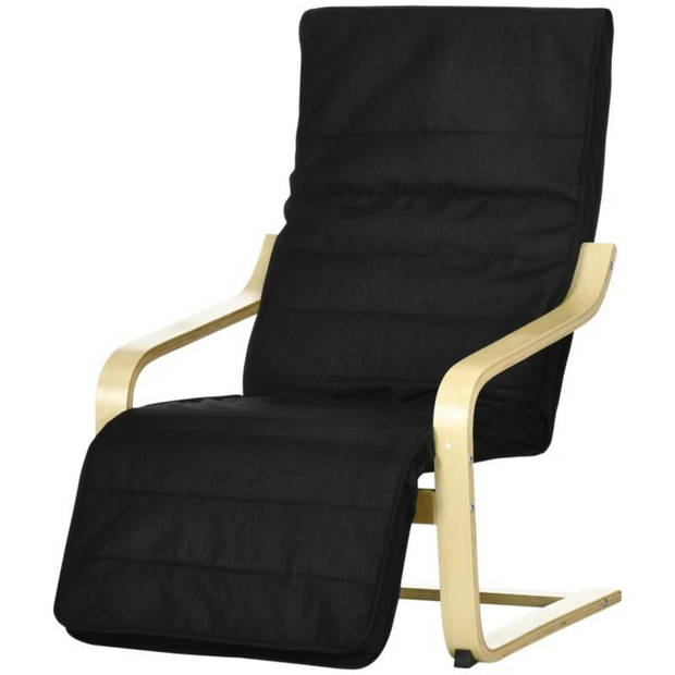 Relaxfauteuil met verstelbare voetsteun - Stoel - Fauteuil - Stoelen - 66,5 x 94 x 100 cm