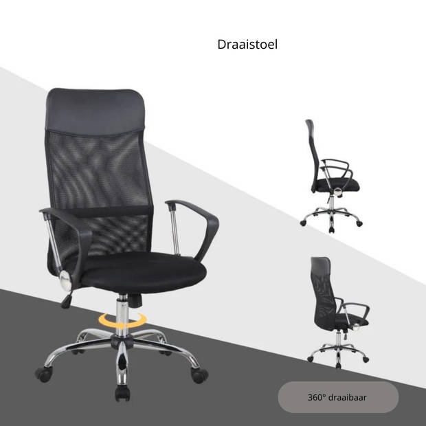 Bureaustoel - Ergonomische bureaustoel - Gaming stoel - 63 x 65 x 109-119 cm