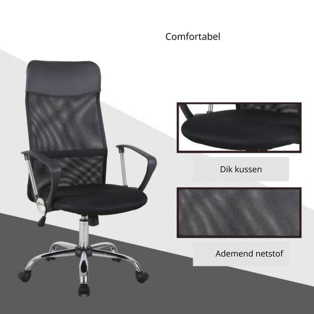 Bureaustoel - Ergonomische bureaustoel - Gaming stoel - 63 x 65 x 109-119 cm