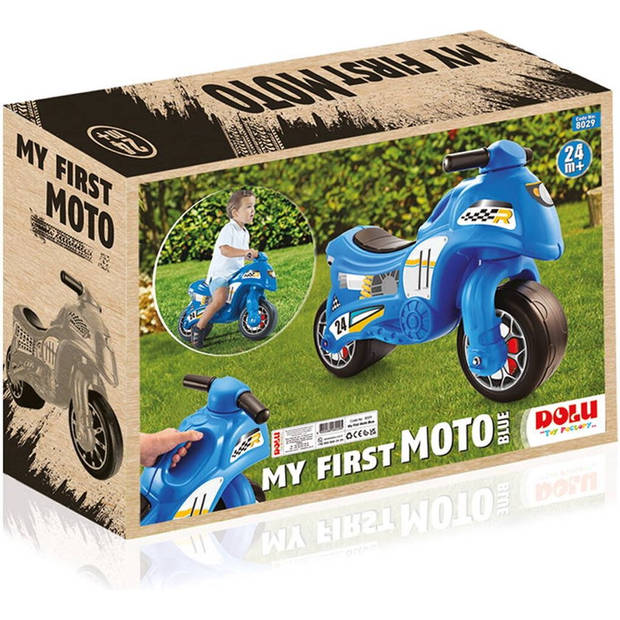 Dolu My First Moto Loopmotor vanaf 24 maanden Blauw/Zwart