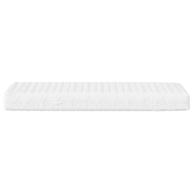 vidaXL Schuimmatras hardheid H2 H3 90x210 cm wit