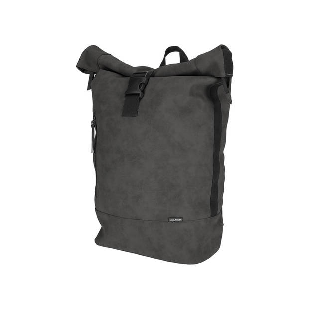 Norlander Rugtas 25L - Rolltop rugzak - 30 x 15 x 57 cm - Vegan Dull PU - Grijs