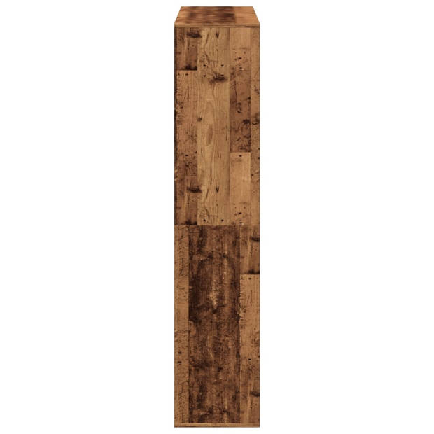 vidaXL Kamerscherm 100x33x156,5 cm bewerkt hout oud houtkleurig