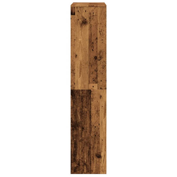 vidaXL Kamerscherm 100x33x156,5 cm bewerkt hout oud houtkleurig