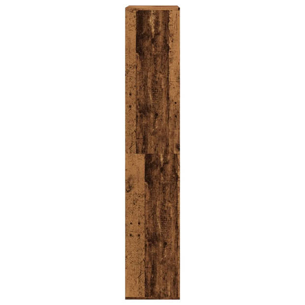 vidaXL Kamerscherm 100x33x175 cm bewerkt hout oud houtkleurig