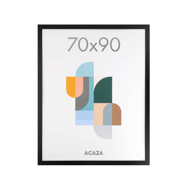 ACAZA Fotokader - Fotolijst - Wissellijst - 70x90 cm - MDF - Zwart