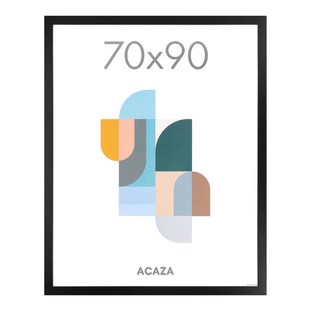 ACAZA Fotokader - Fotolijst - Wissellijst - 70x90 cm - MDF - Zwart