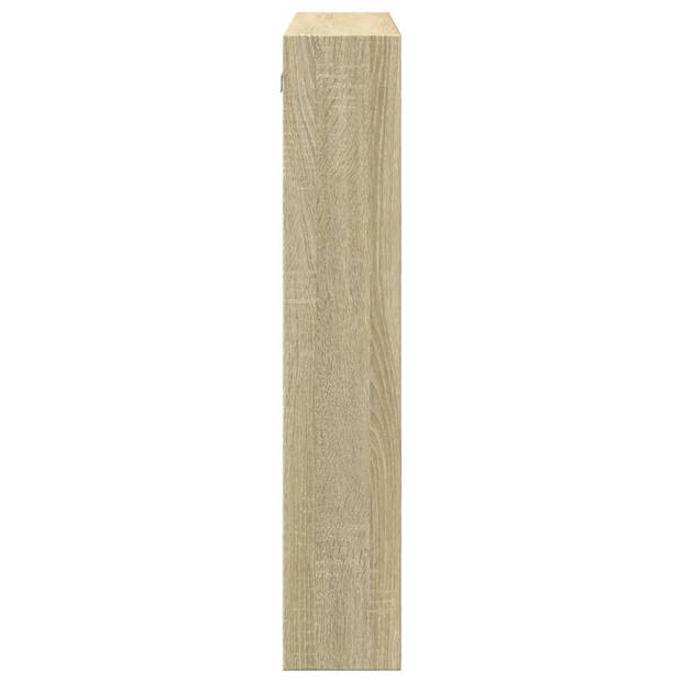 vidaXL Wandkast 80x15x80 cm bewerkt hout sonoma eikenkleurig