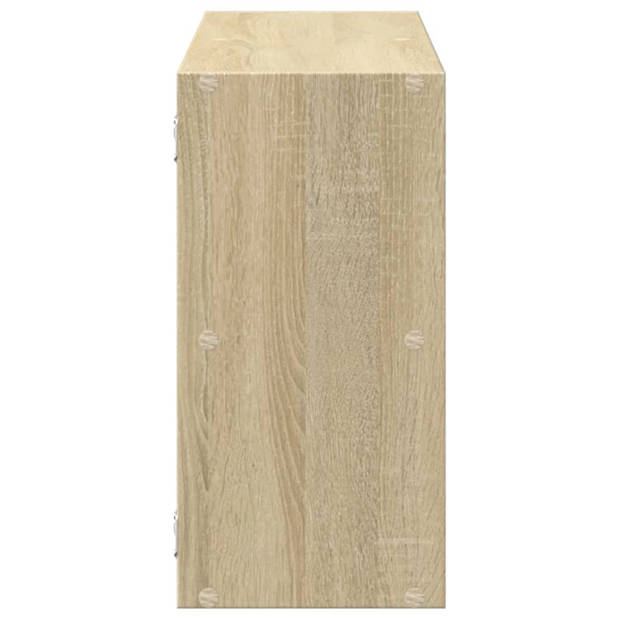 vidaXL Wandschap 100x25x50 cm bewerkt hout sonoma eikenkleurig