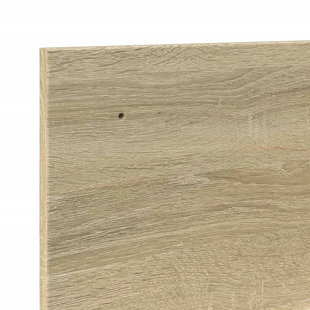 vidaXL Wandkast 100x16,5x30 cm bewerkt hout sonoma eikenkleurig