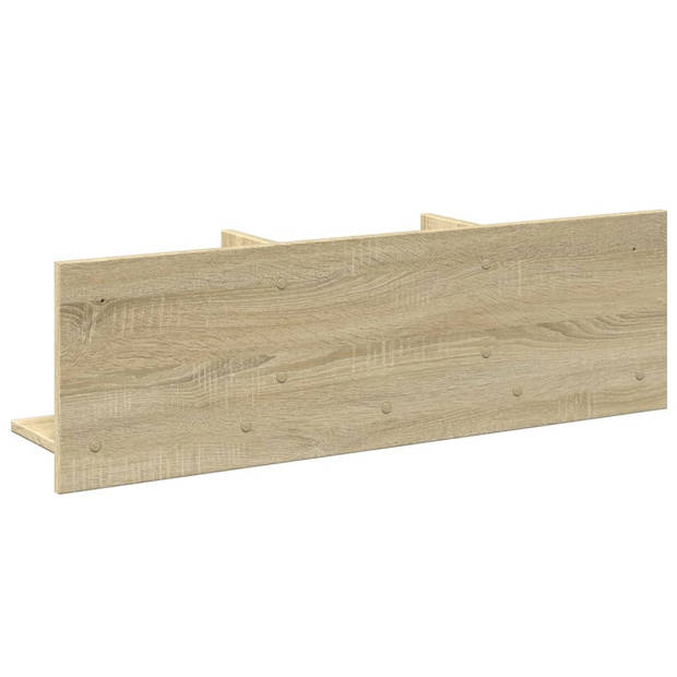 vidaXL Wandkast 100x16,5x30 cm bewerkt hout sonoma eikenkleurig