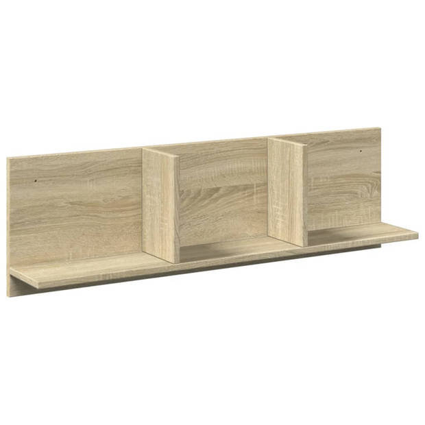 vidaXL Wandkast 100x16,5x30 cm bewerkt hout sonoma eikenkleurig