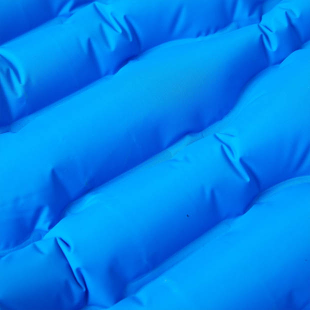 vidaXL Kampeermatras met kussen zelfopblazend 1-persoons blauw