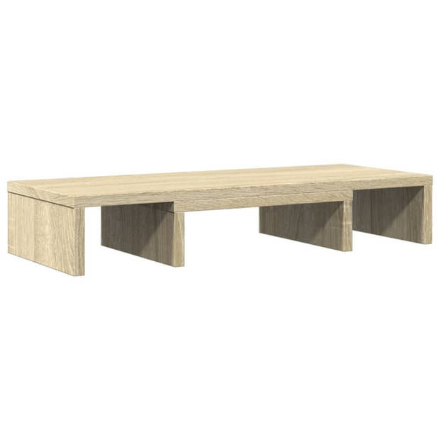 vidaXL Monitorstandaard verstelbaar 60x24x10,5 cm hout sonoma eiken