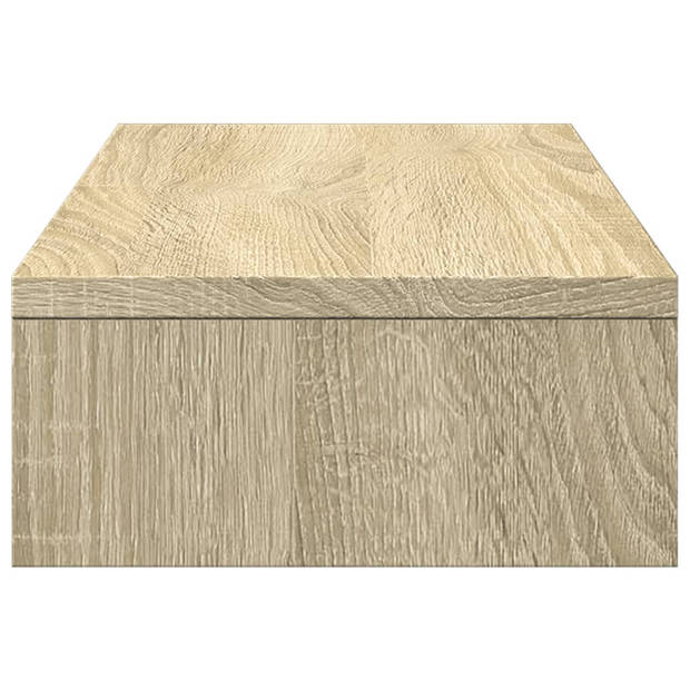 vidaXL Monitorstandaard verstelbaar 60x24x10,5 cm hout sonoma eiken