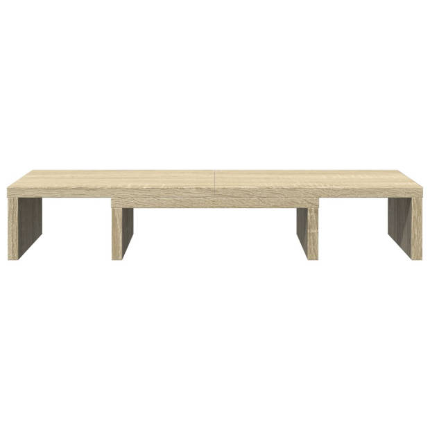 vidaXL Monitorstandaard verstelbaar 60x24x10,5 cm hout sonoma eiken