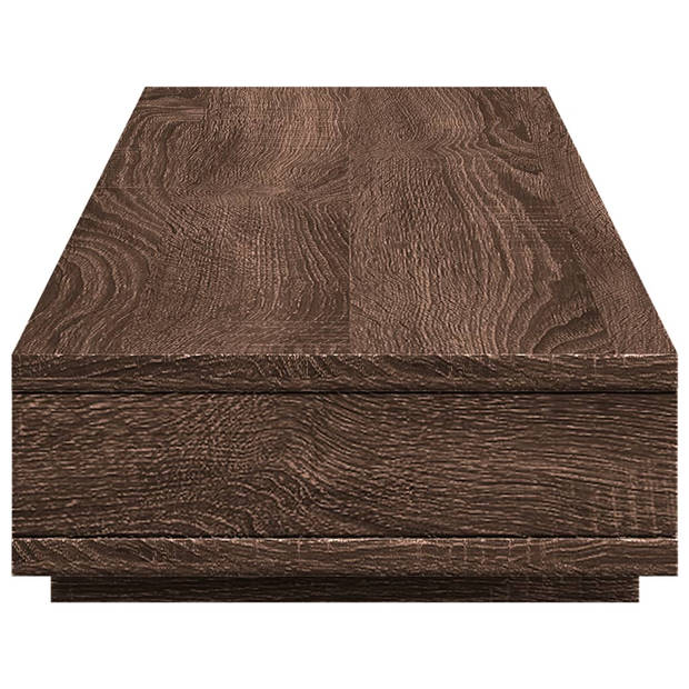 vidaXL Monitorstandaard 100x27x15 cm bewerkt hout bruin eikenkleurig