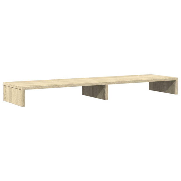 vidaXL Monitorstandaard 100x27x10 cm bewerkt hout sonoma eikenkleurig