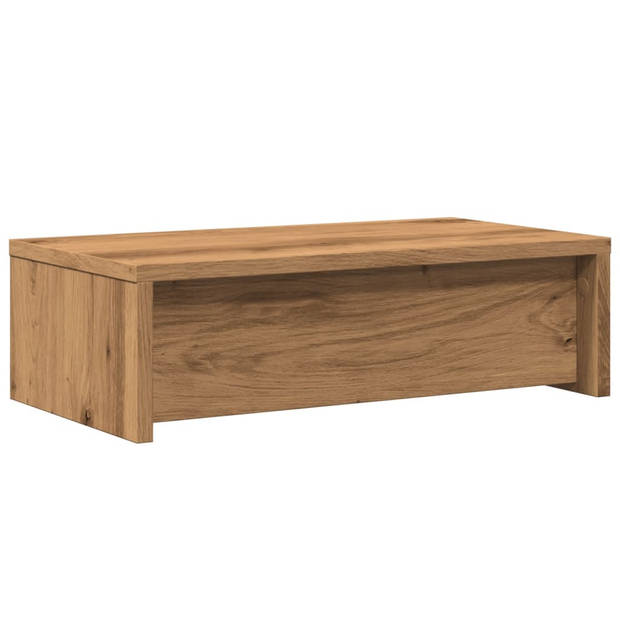 vidaXL Monitorstandaard met lades 50x27x15 cm hout artisanaal eiken