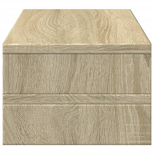 vidaXL Monitorstandaard 54x22x15 cm bewerkt hout sonoma eikenkleurig