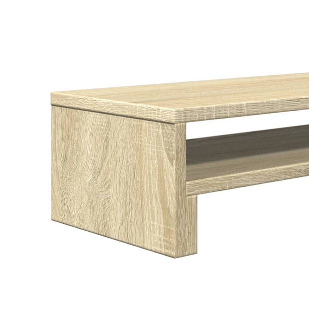 vidaXL Monitorstandaard 54x22x15 cm bewerkt hout sonoma eikenkleurig