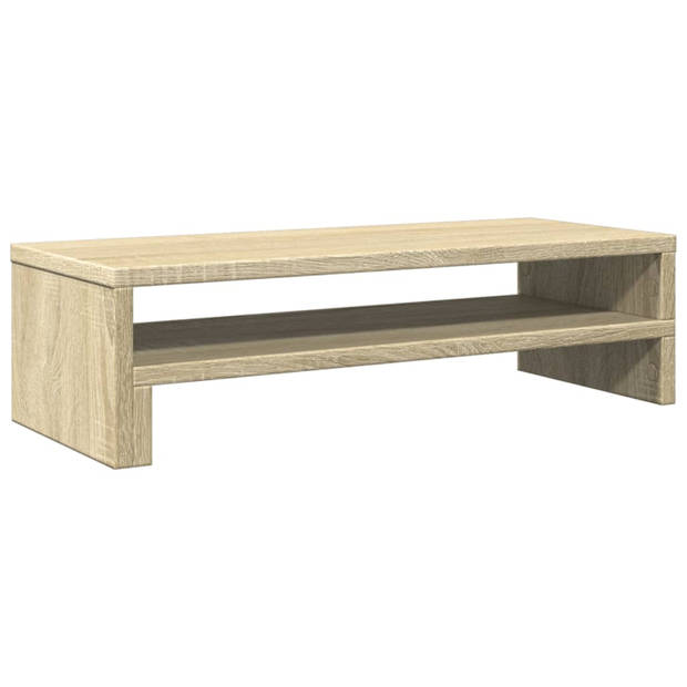 vidaXL Monitorstandaard 54x22x15 cm bewerkt hout sonoma eikenkleurig