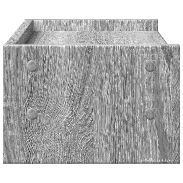 vidaXL Monitorstandaard 42x24x16 cm bewerkt hout grijs sonoma eiken