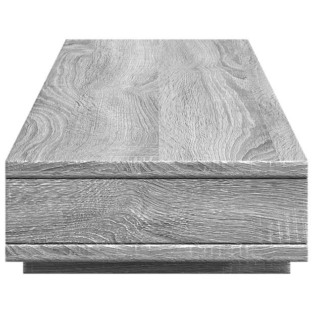 vidaXL Monitorstandaard 100x27x15 cm bewerkt hout grijs sonoma eiken