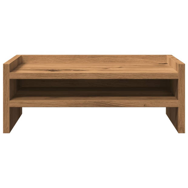 vidaXL Monitorstandaard 42x24x16 cm bewerkt hout artisanaal eikenkleur