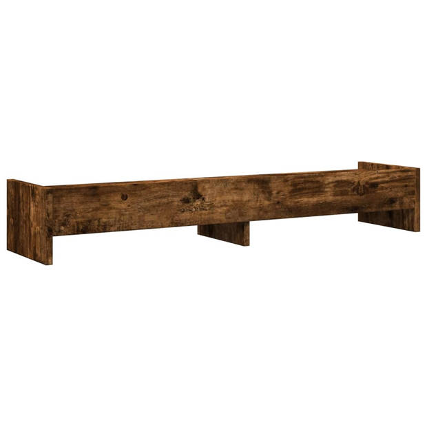 vidaXL Monitorstandaard 100x24x16 cm bewerkt hout gerookt eikenkleurig