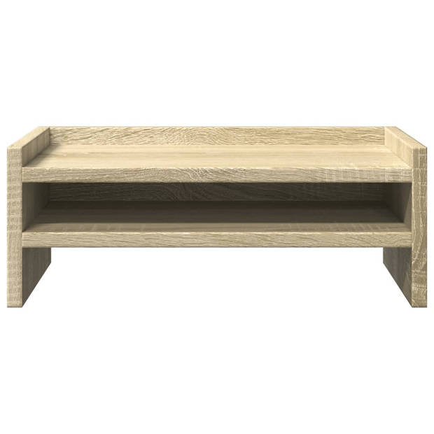 vidaXL Monitorstandaard 42x24x16 cm bewerkt hout sonoma eikenkleurig