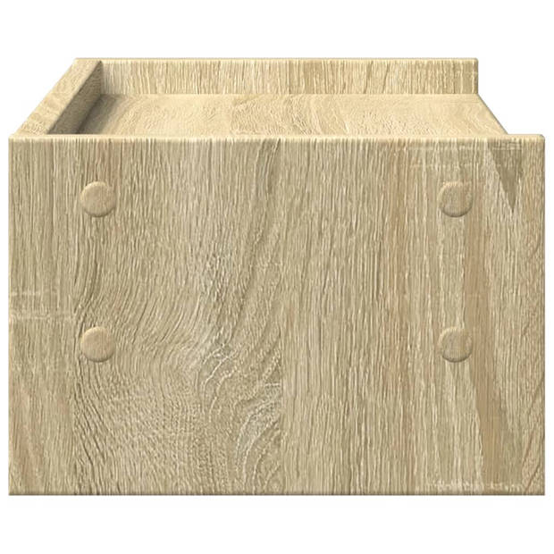 vidaXL Monitorstandaard 42x24x16 cm bewerkt hout sonoma eikenkleurig