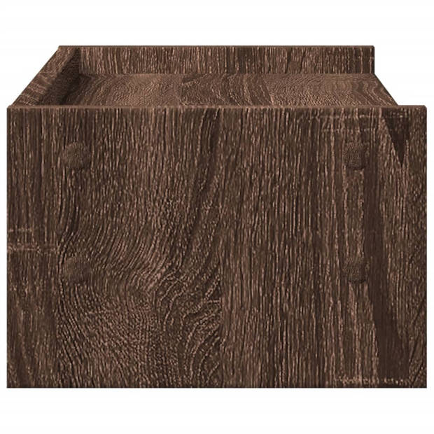 vidaXL Monitorstandaard 42x24x16 cm bewerkt hout bruin eikenkleurig