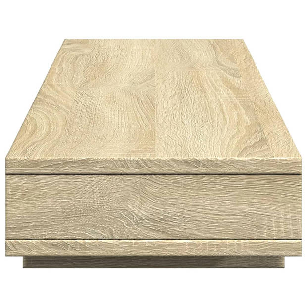 vidaXL Monitorstandaard 100x27x15 cm bewerkt hout sonoma eikenkleurig