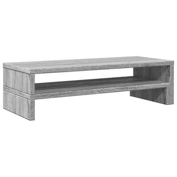 vidaXL Monitorstandaard 54x22x15 cm bewerkt hout grijs sonoma eiken