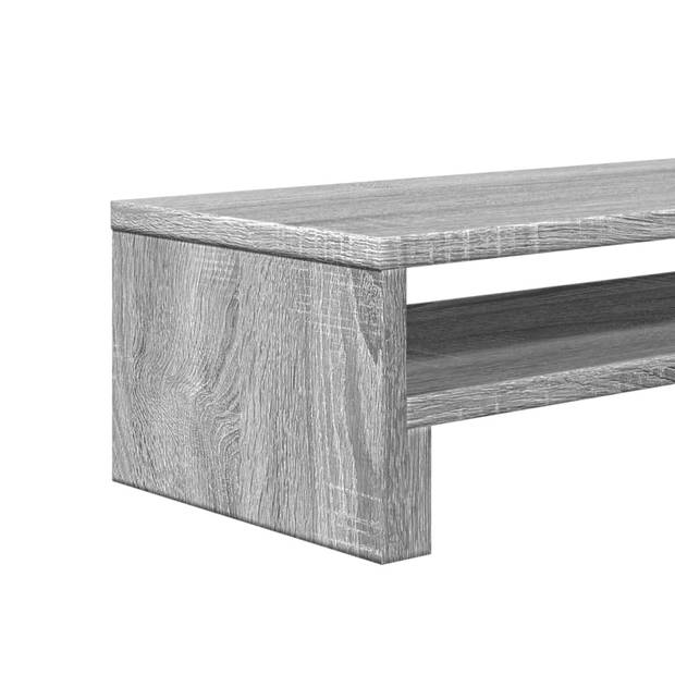 vidaXL Monitorstandaard 54x22x15 cm bewerkt hout grijs sonoma eiken