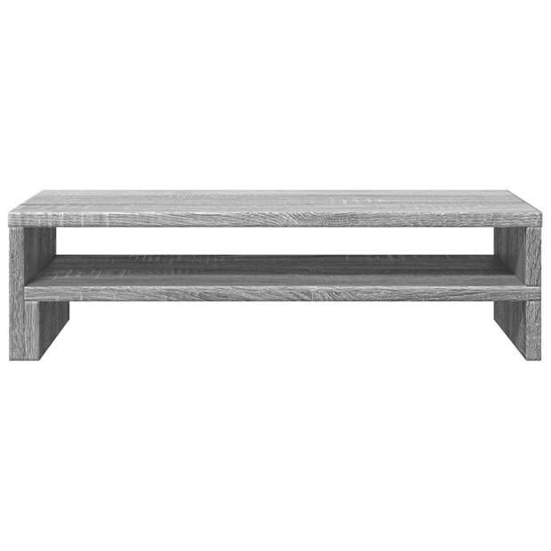 vidaXL Monitorstandaard 54x22x15 cm bewerkt hout grijs sonoma eiken