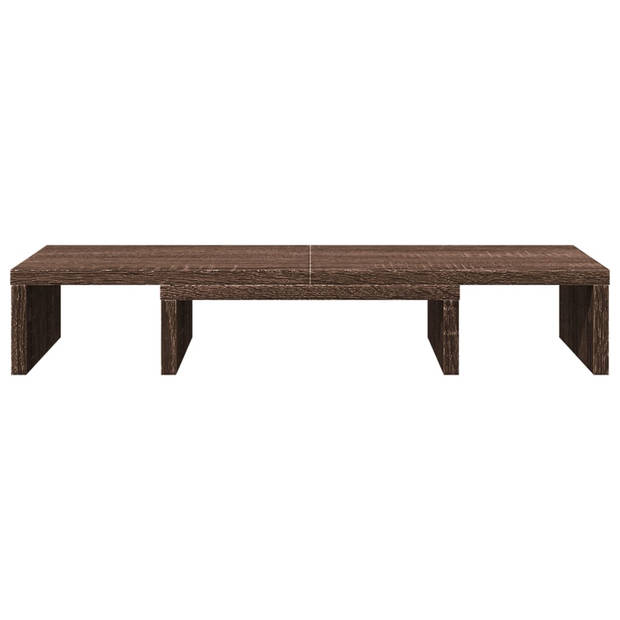 vidaXL Monitorstandaard verstelbaar 60x24x10,5 cm hout bruin eiken