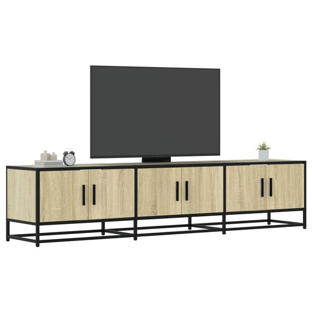 vidaXL Tv-meubel 180x35x41 cm bewerkt hout sonoma eikenkleurig