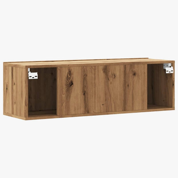 vidaXL Tv-wandmeubel 100x30x30 cm bewerkt hout artisanaal eikenkleurig