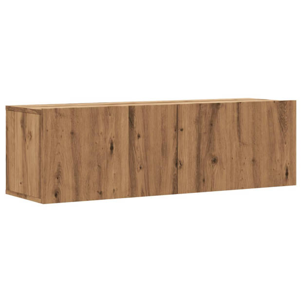 vidaXL Tv-wandmeubel 100x30x30 cm bewerkt hout artisanaal eikenkleurig