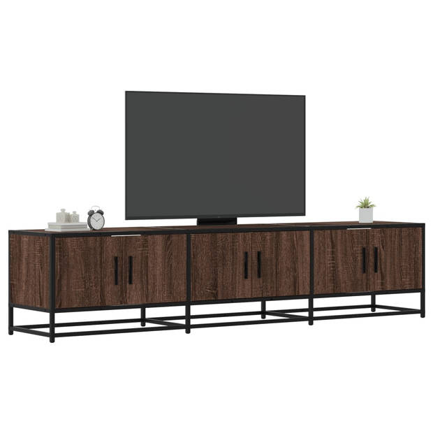 vidaXL Tv-meubel 180x35x41 cm bewerkt hout bruin eikenkleurig