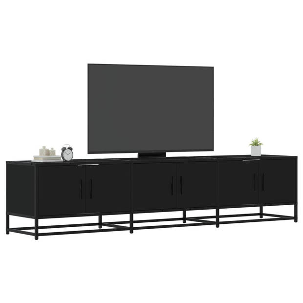 vidaXL Tv-meubel 180x35x41 cm bewerkt hout zwart