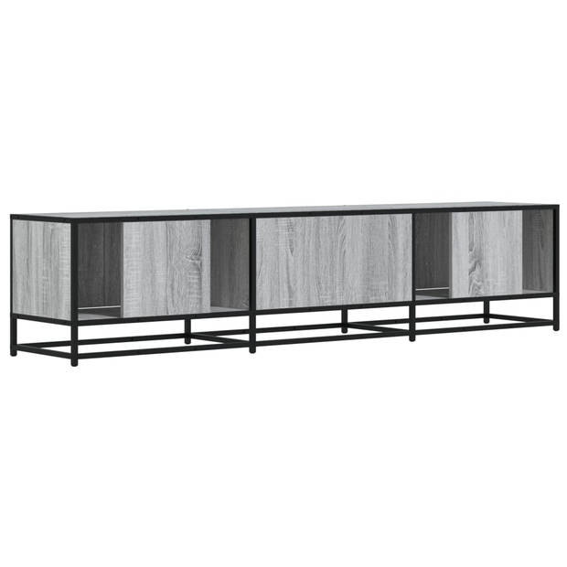 vidaXL Tv-meubel 180x35x41 cm bewerkt hout grijs sonoma eikenkleurig