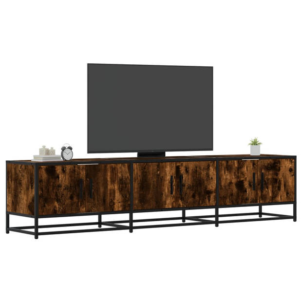 vidaXL Tv-meubel 180x35x41 cm bewerkt hout gerookt eikenkleurig