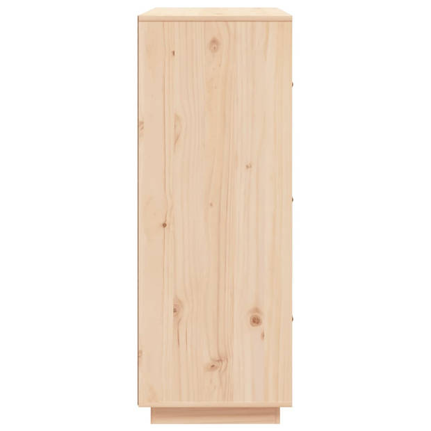 vidaXL Hoge kast 67x40x108,5 cm massief grenenhout