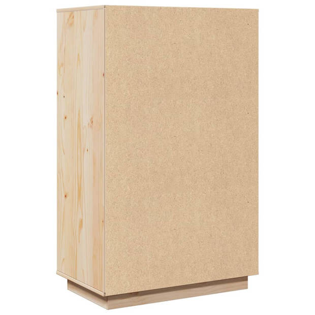 vidaXL Hoge kast 67x40x108,5 cm massief grenenhout