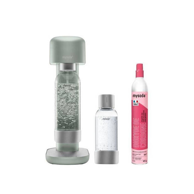 MYSODA Frisdrankmachine Ruby Pigeon, 1 fles 0,5L, 1 fles 1L, 1 CO2-cilinder